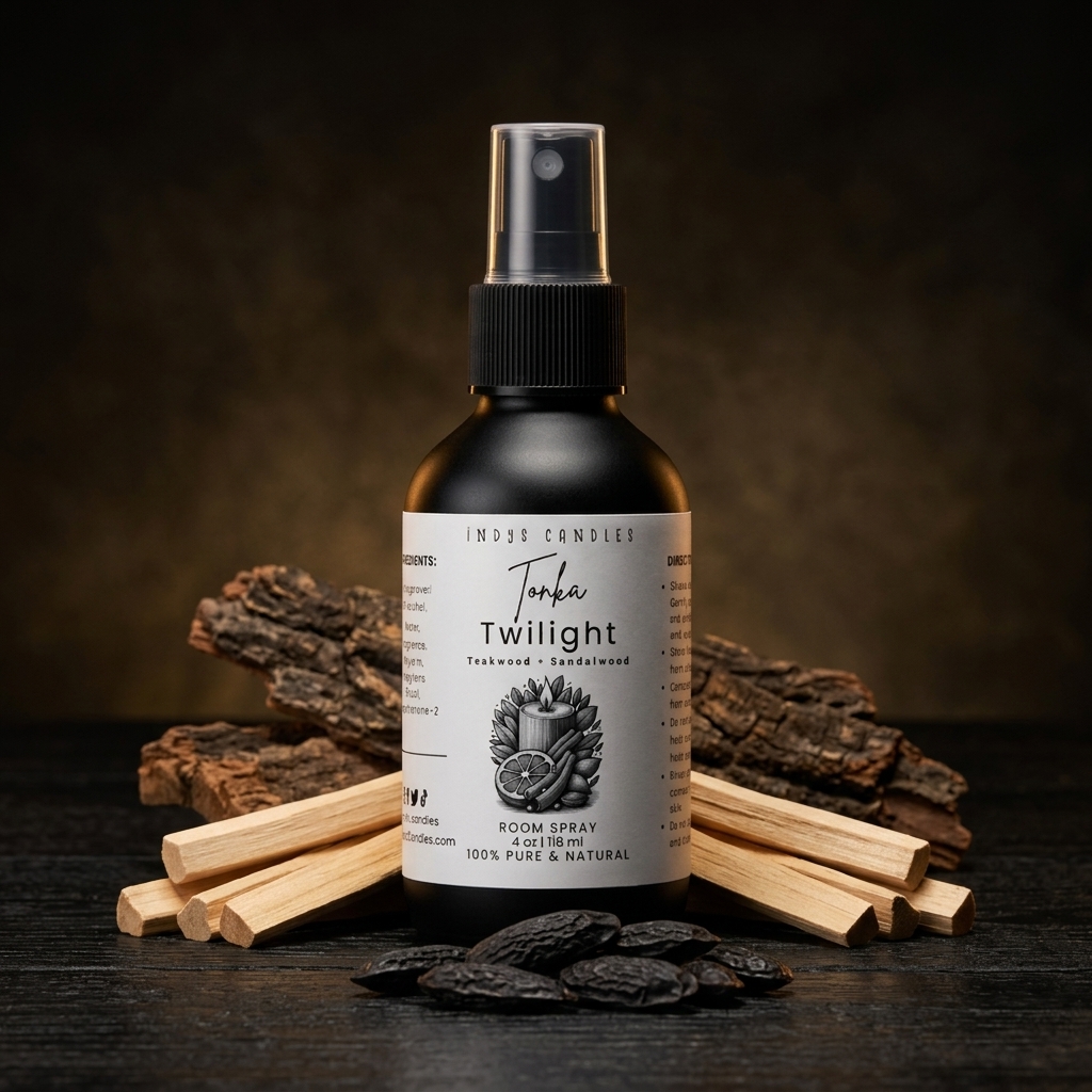 teakwood and tobacco room spray The + Linen Mist by roote safe fine fragrance oils TEAKWOOD & TOBACCO ROOM SPRAY